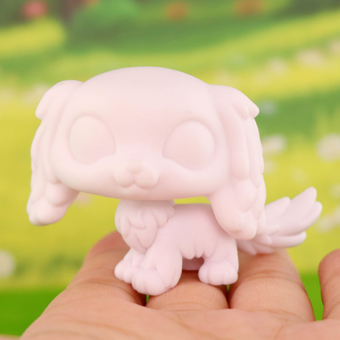 1 Pc lps king spaniel white base