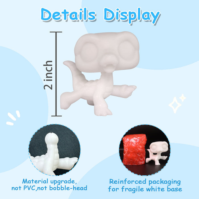 1 Pc Mini Crocodile White Base ( Not Bobble)