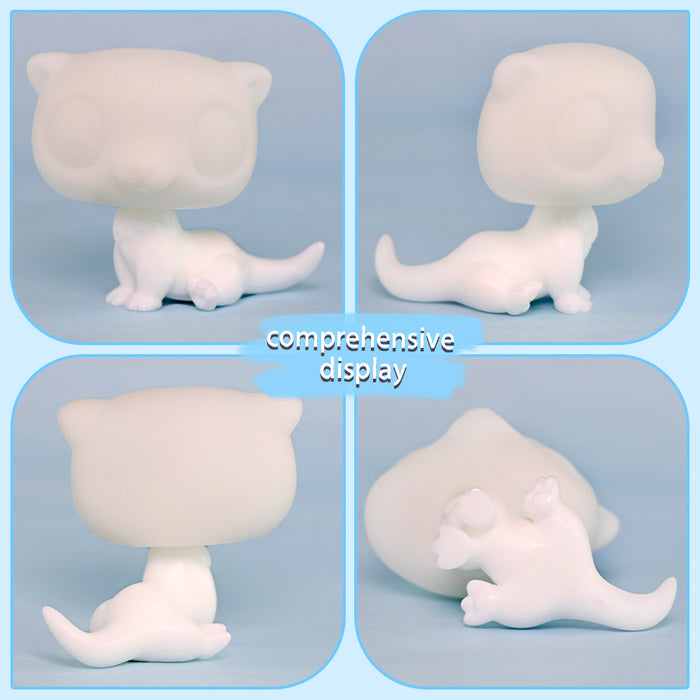 1 Pc Mini Otter White Base ( Not Bobble)
