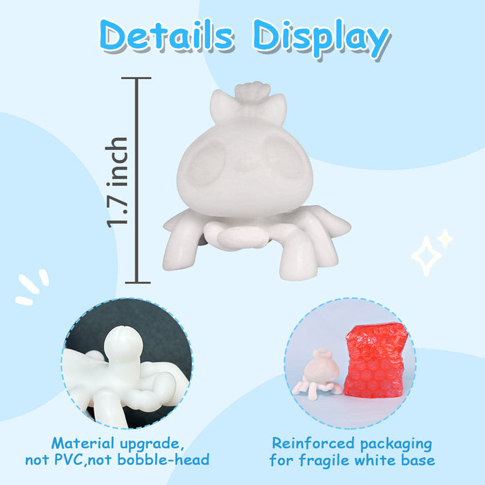 1 Pc Mini Spider White Base ( Not Bobble)