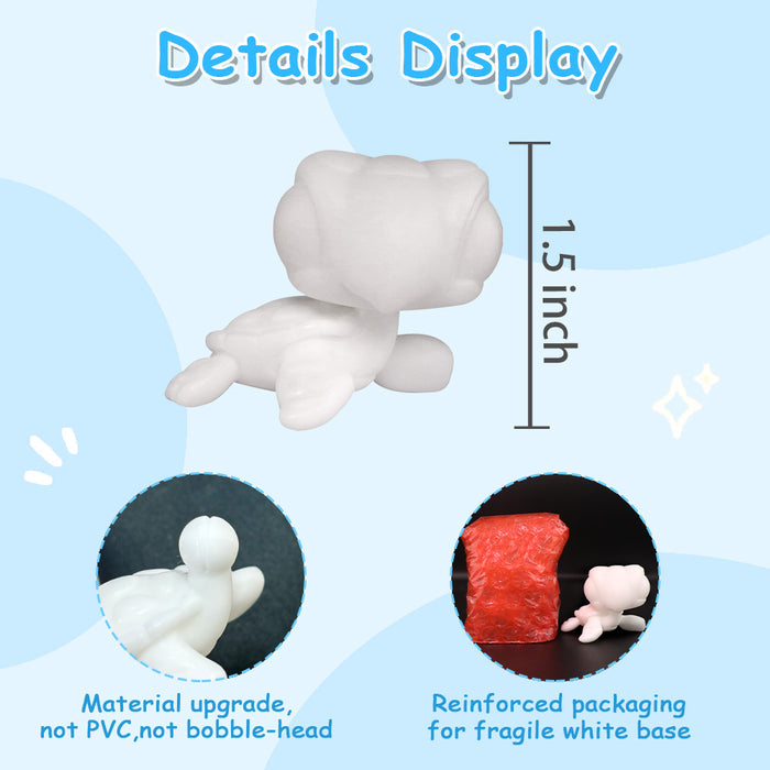 1 Pc Mini Turtle White Base ( Not Bobble)