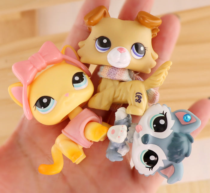 10 Pcs lps cat and dog figure pack
