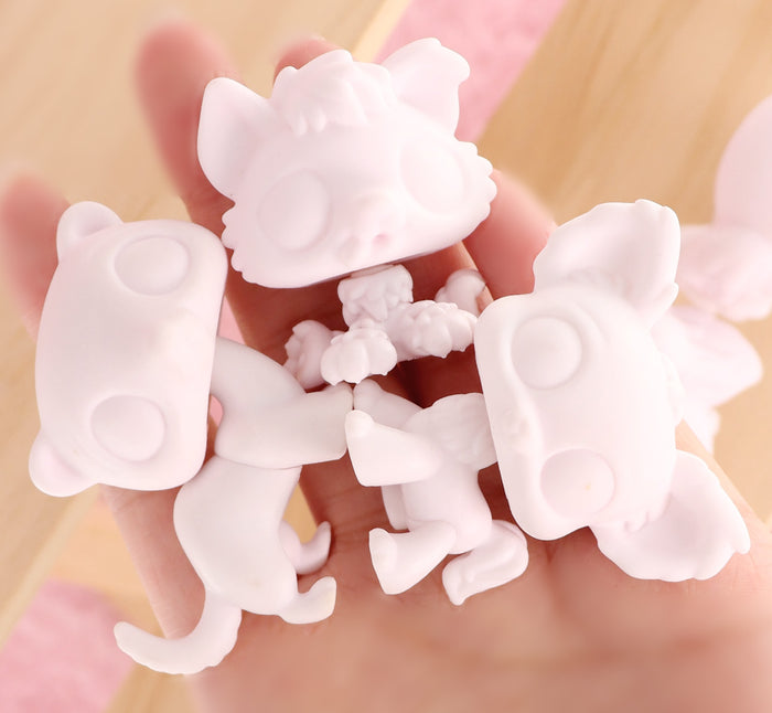 10 Pcs lps white blank base pack