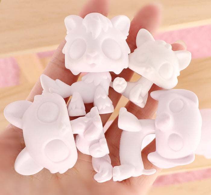 10 Pcs lps white blank base pack
