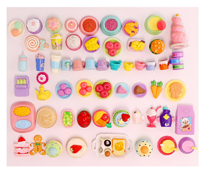 10 pcs random mini accessories foods(H33)