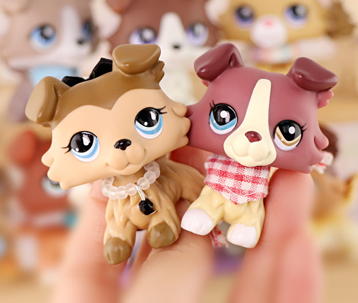 11 Pcs mini collie figures