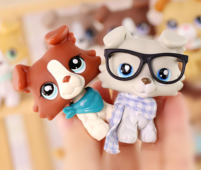 11 Pcs mini collie figures