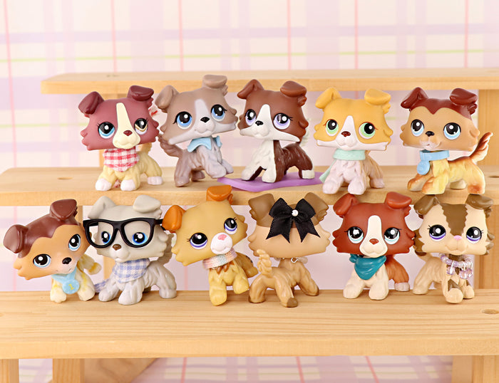 11 Pcs mini collie figures