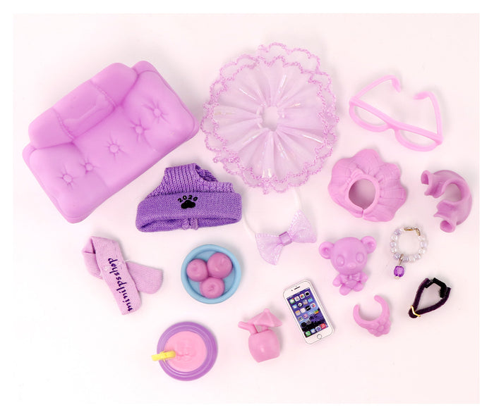 16 pc mini accessories set purple-B59