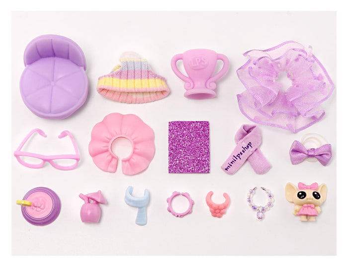 16 pc mini accessories sofa hat scarf collar food bow skirt-H51
