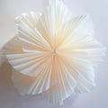 16" White Glacier Snowflake Star Lantern Pizzelle Design - Great With or Without Lights - Ideal for Holiday and Snowflake Decorations, Weddings, Parties, and Home Decor
