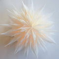 17" White Snowdrift Snowflake Star Lantern Pizzelle Design - Great With or Without Lights - Ideal for Holiday and Snowflake Decorations, Weddings, Parties, and Home Decor