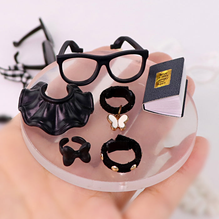18 pcs black accessories lot H08