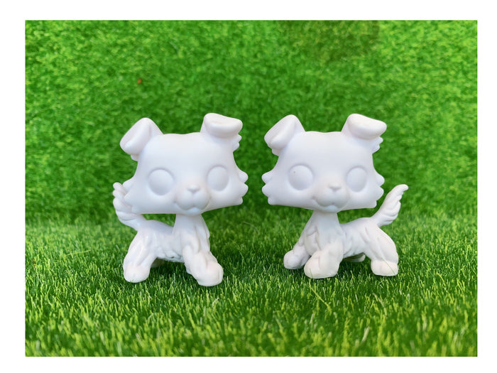 2 Pcs lps collie white base pack