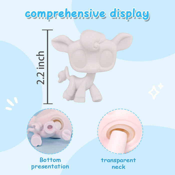 2 Pcs lps cow white base pack