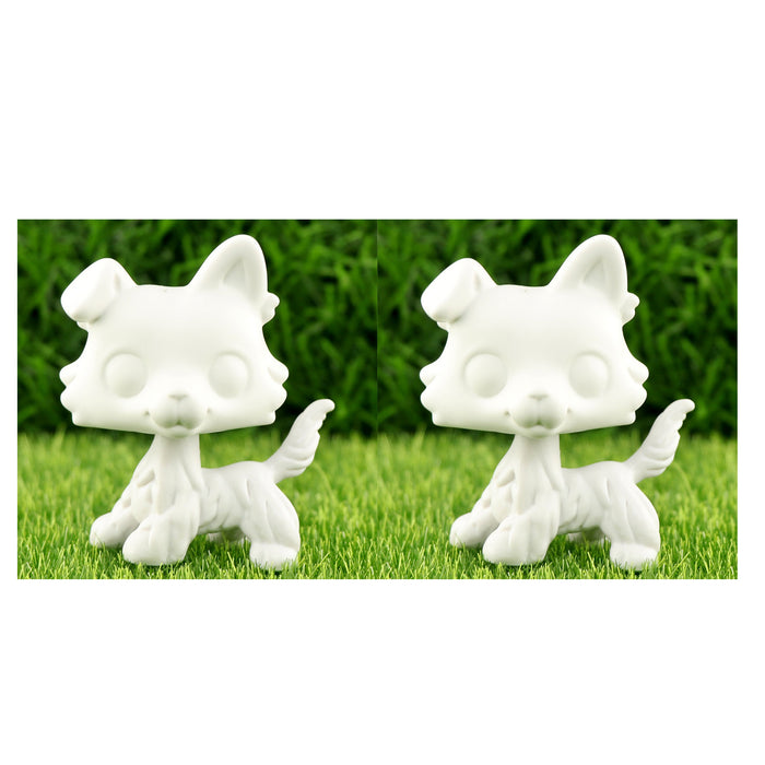 2 Pcs lps ear up collie white base pack