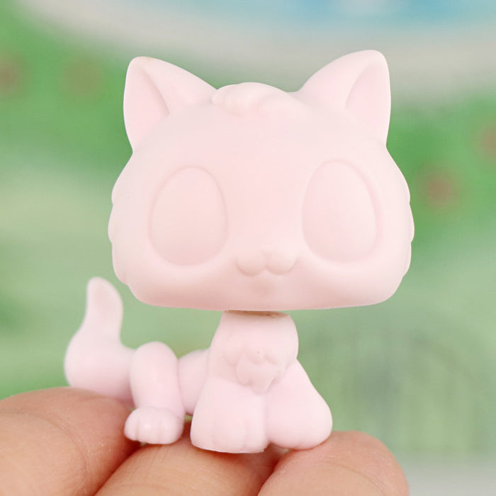 2 Pcs lps kitten white base pack