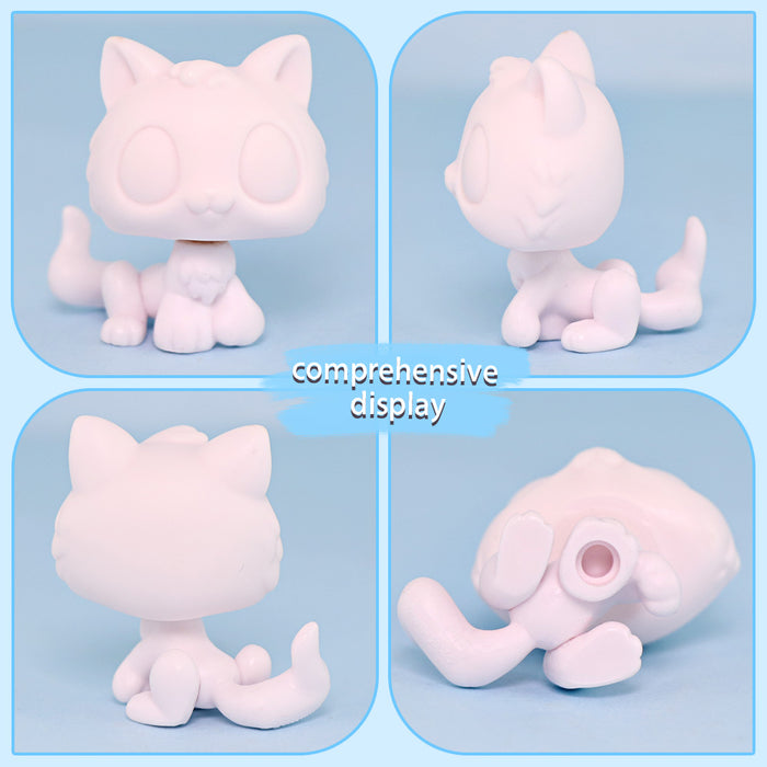 2 Pcs lps kitten white base pack