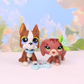 2 pcs mini lps dogs