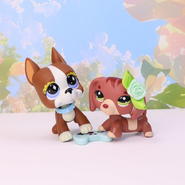 2 pcs mini lps dogs