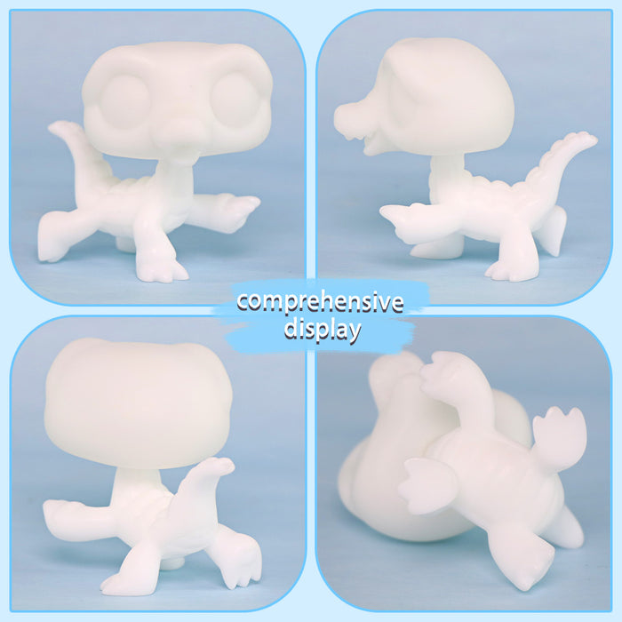 2 Pcs minilps Crocodile white base pack ( Not bobble head)
