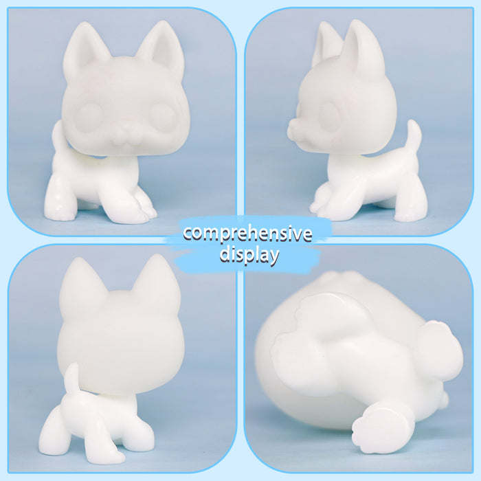 2 Pcs minilps German Shepherd  white base pack
