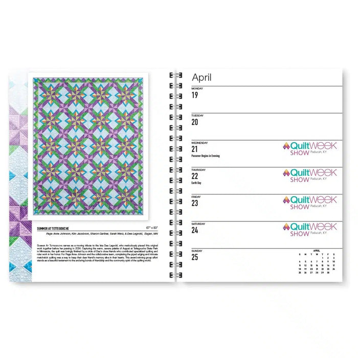 2027 QuiltArt Engagement Calendar By American Quilter's Society