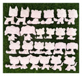 24 Pcs lps white base pack