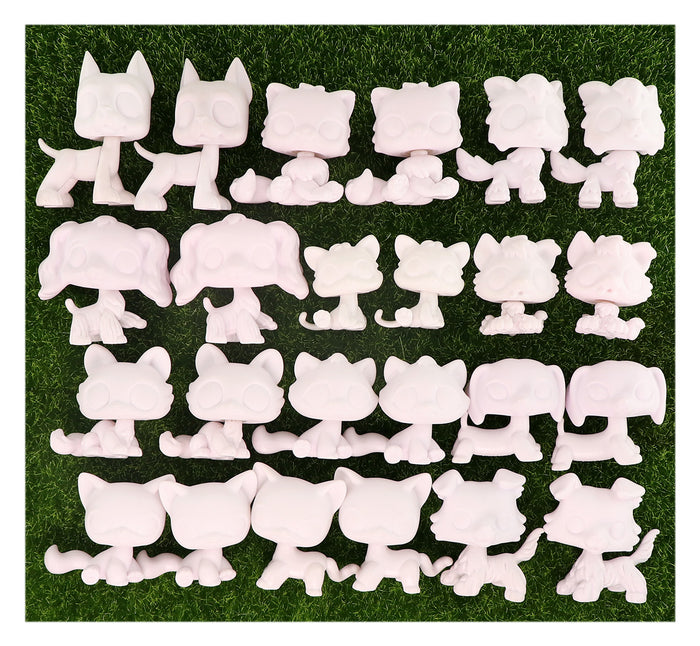 24 Pcs lps white base pack