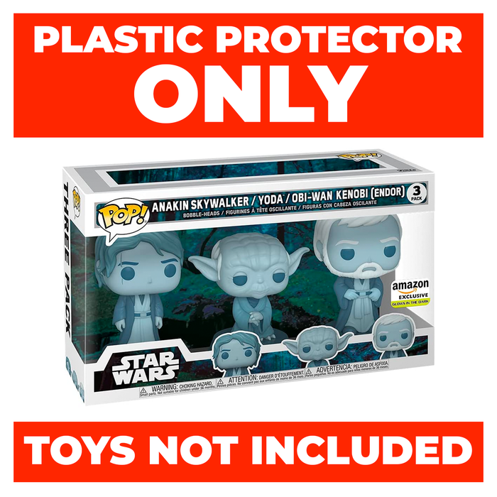 star wars force ghost anakin 3 pack best funko pop protectors thick strong uv scratch flat top stack vinyl display geek plastic shield vaulted eco armor fits collect protect display case kollector protector