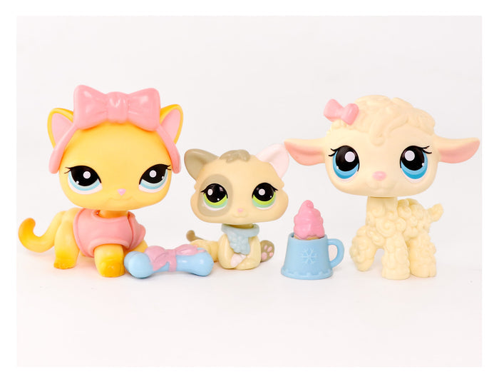 3 Pcs Cat Kitten and Lamb Lot