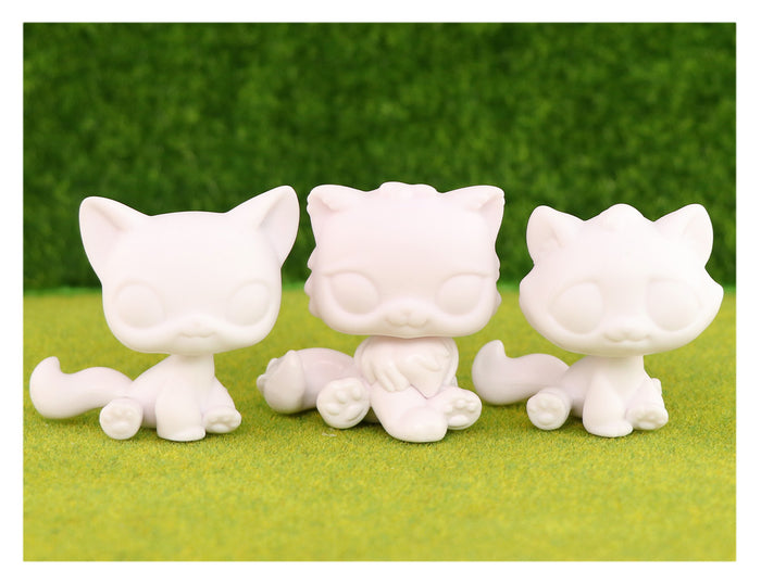 3 Pcs lps white base pack