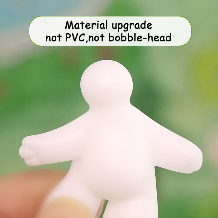 3 Pcs mini bear white base pack
