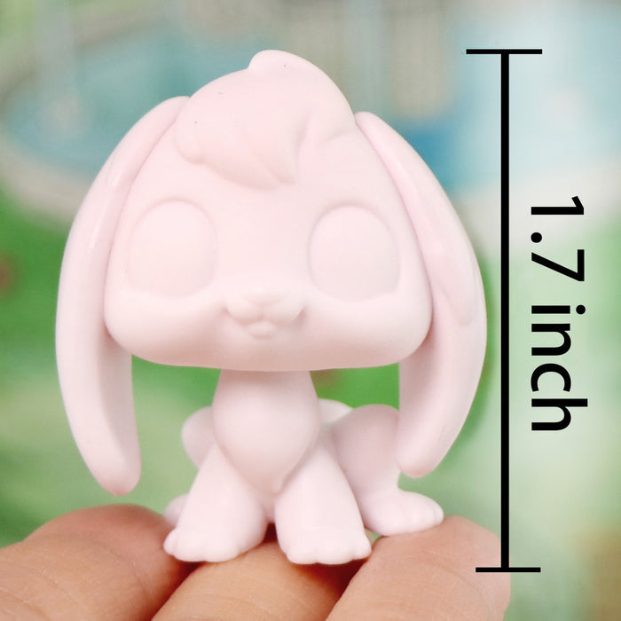 3 Pcs mini bunny white base pack