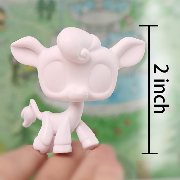 3 Pcs mini cow white base pack