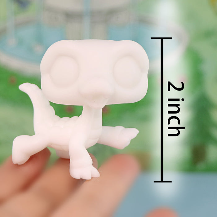 3 Pcs mini Crocodile white base pack