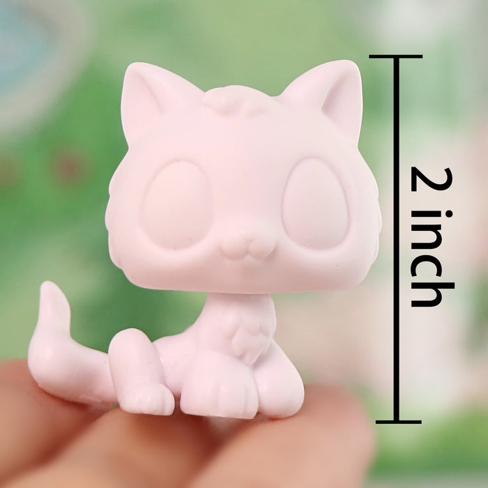 3 Pcs mini kitten white base pack
