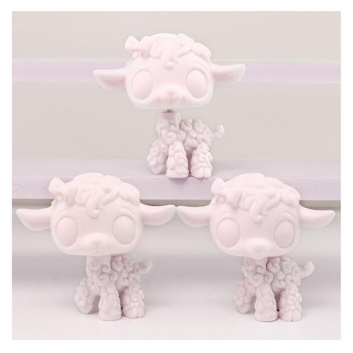 3 Pcs mini lamb white base pack
