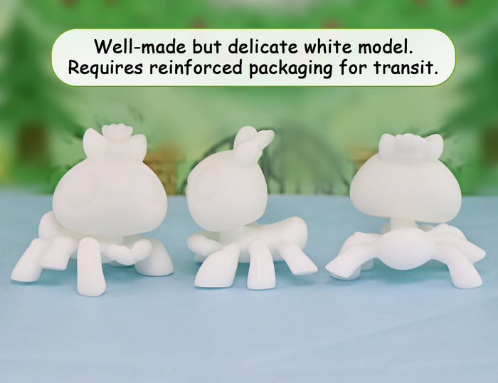 3 Pcs mini spider white base pack