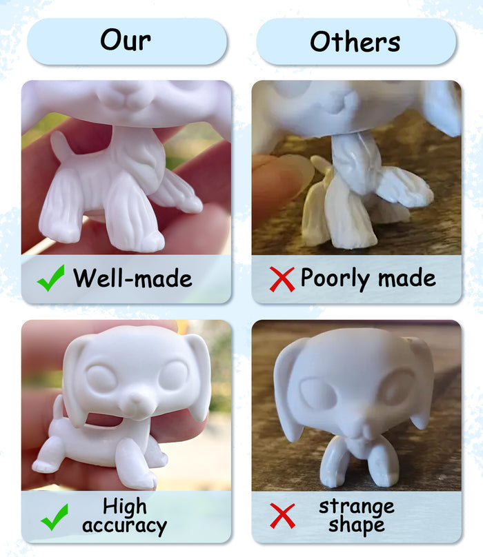 3 Pcs mini white base pack K18