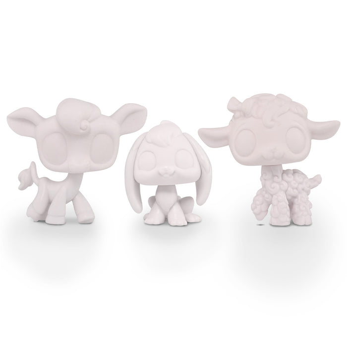 3 Pcs mini white base pack K19