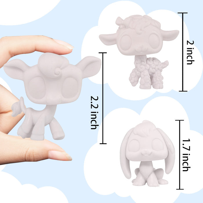 3 Pcs mini white base pack K19
