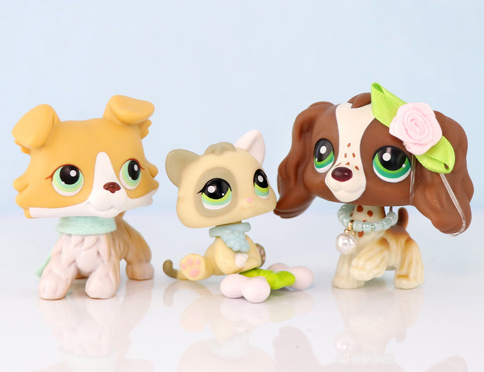 3Pcs Lps Kitten and Dogs