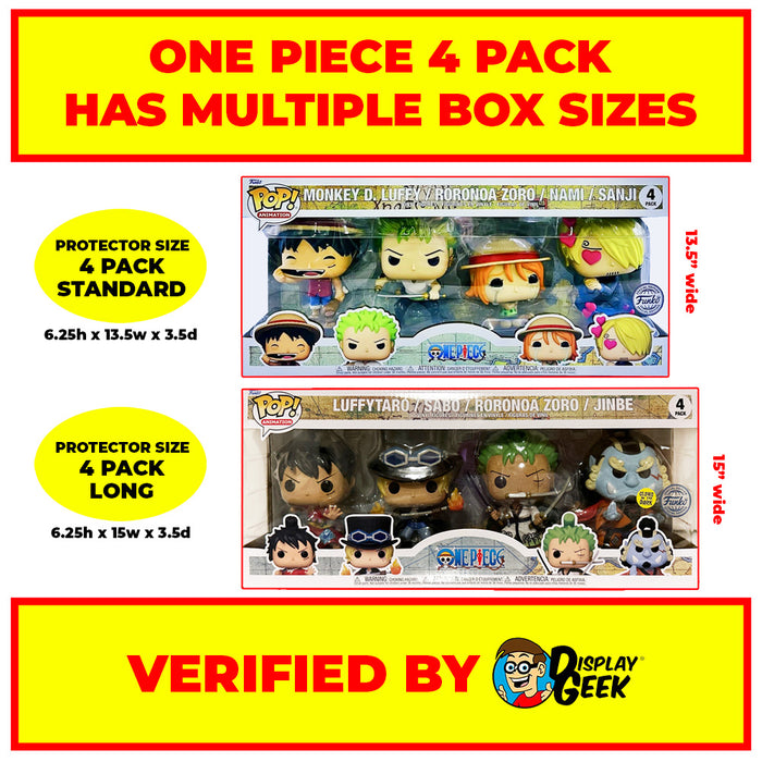 Box Differences - Funko Pop 4 Pack One Piece Box