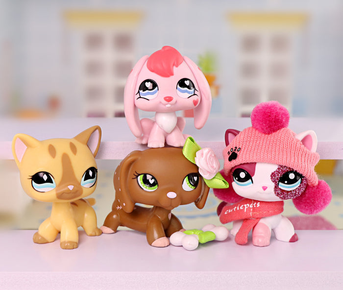 4 Pcs Cat Dashchund Bunny Set For Easter