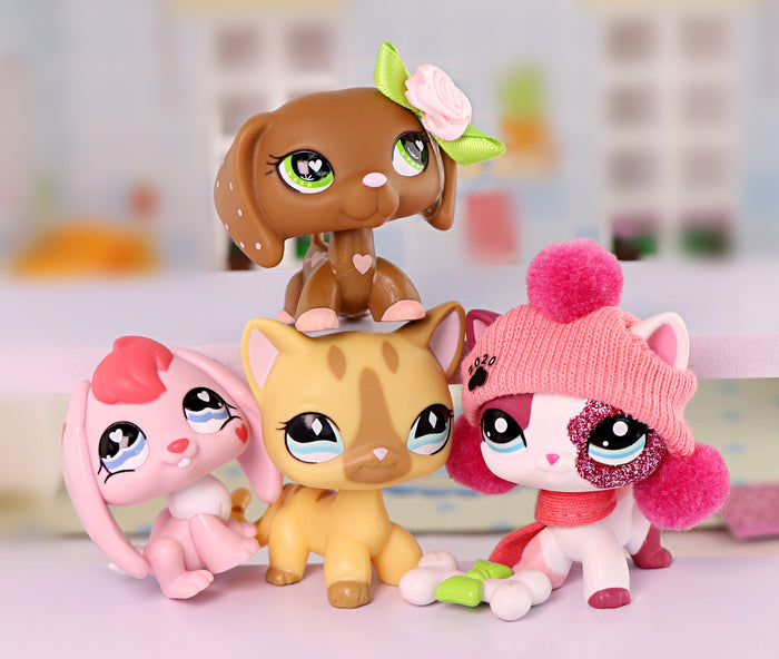 4 Pcs Cat Dashchund Bunny Set For Easter
