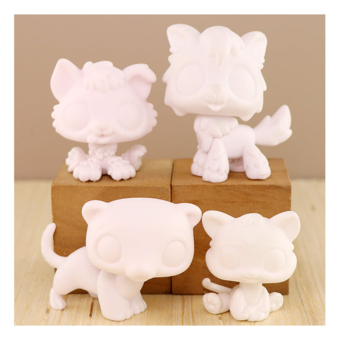 4 Pcs lps white base pack