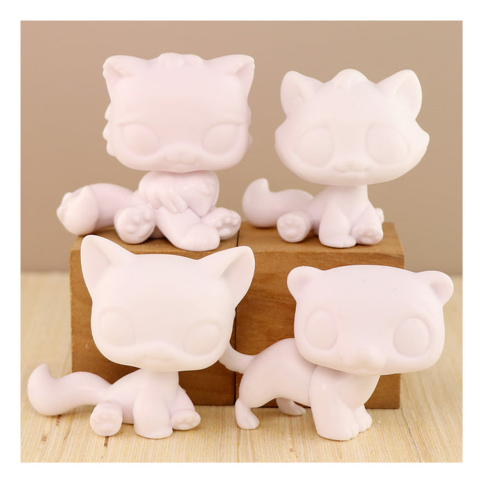 4 Pcs lps white base pack