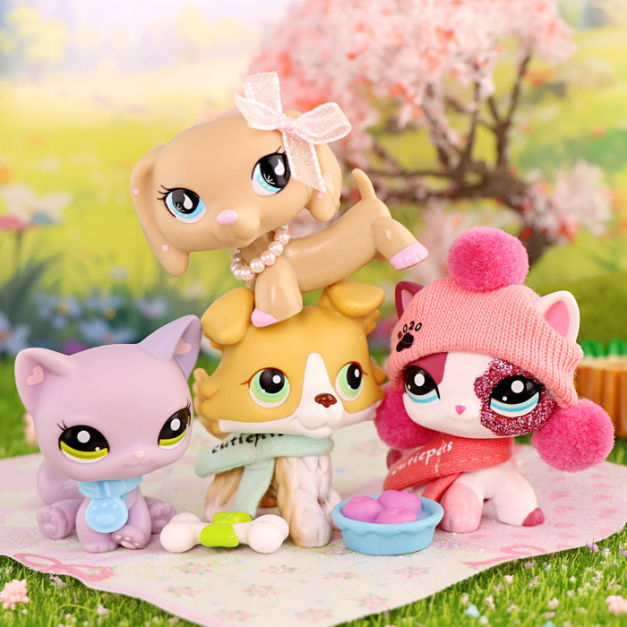 4 Pcs mini cat and dog Pack