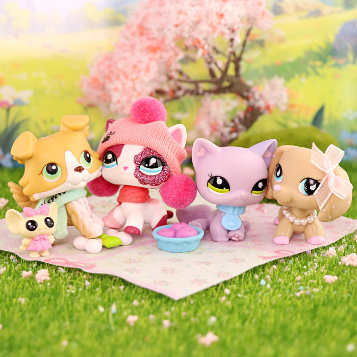4 Pcs mini cat and dog Pack
